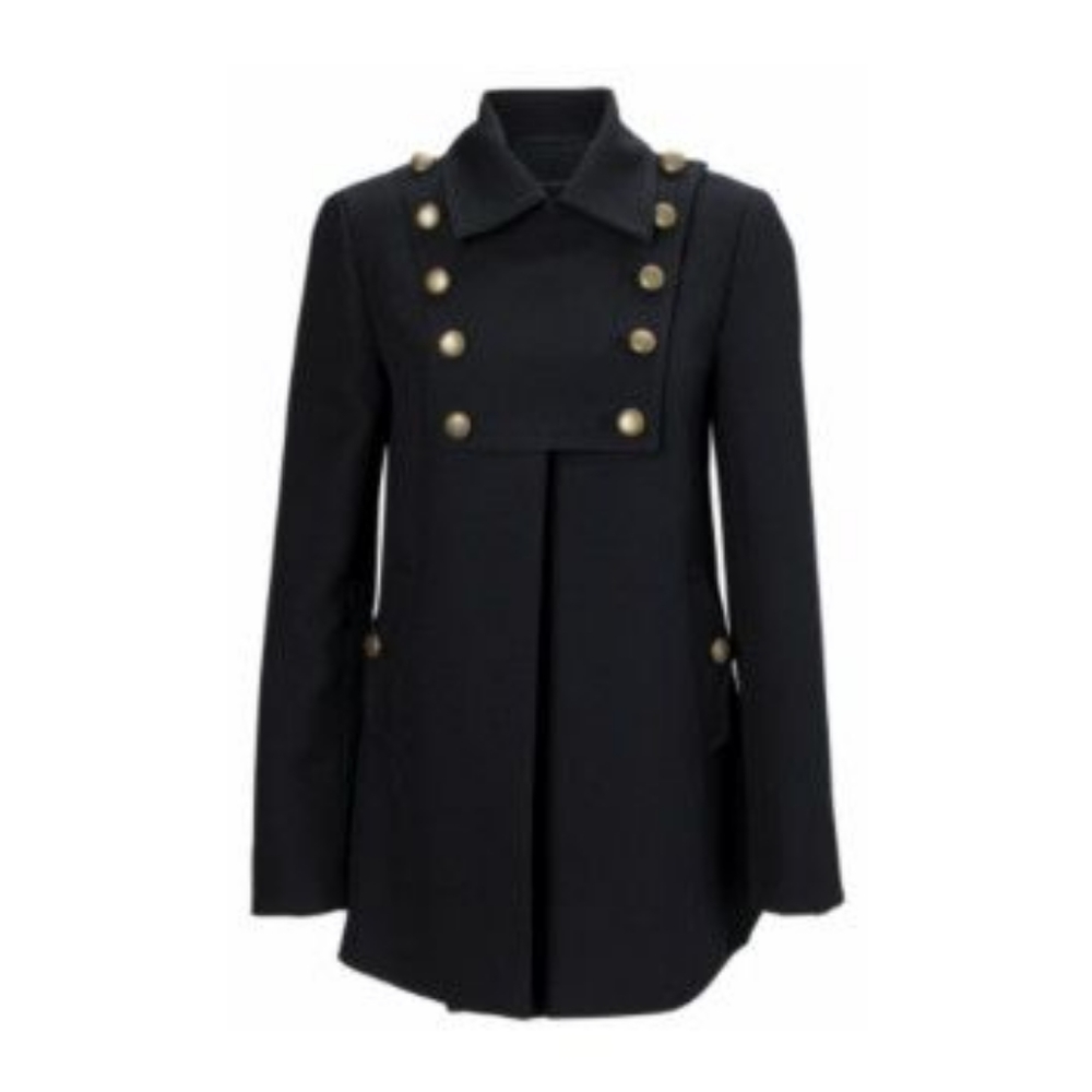 French Connection military arnas navy coat size 6